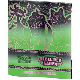 Pokémon-Sammelkartenspiel: Top-Trainer-Box Karmesin & Purpur – Nebel der Sagen (1 Vollbild-Promokarte mit Türkisgrüne-Maske-Ogerpon, 9 Boosterpacks & Premium-Zubehör)