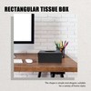 Tuperoymse Tissue Box Wood Rectangular Tissue Box Natural Wood Tissue