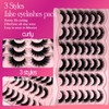etokdos Mink Lashes Fluffy Natural Cat Eye Strip Lashes Pack