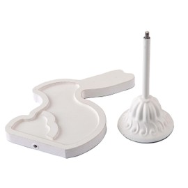 SOFE Standing White Bunny Decor, Rabbit Decor Figurine Rustic Table Decor, Wood Sign Decorations for The Home, Bunny Statue for Spring Home Decor, 15 Inch Tall