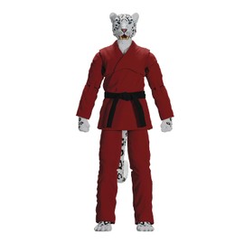 Icon Heroes Zoo Jitsu Fighters: Shadow The Snow Leopard (Red Gi) 6-Inch Action Figure