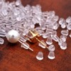 WEIKILLY Comfortable & Secure Clear Plastic Earring Backs，200pcs Premuim Earring