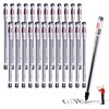 XFasten Extra Fine Point Pens 0.38mm 24-Pack Japanese-Style Fine Tip