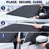 Universal Magnetic Windshield Snow Cover, 83 x 49 Inch Anti-Frost