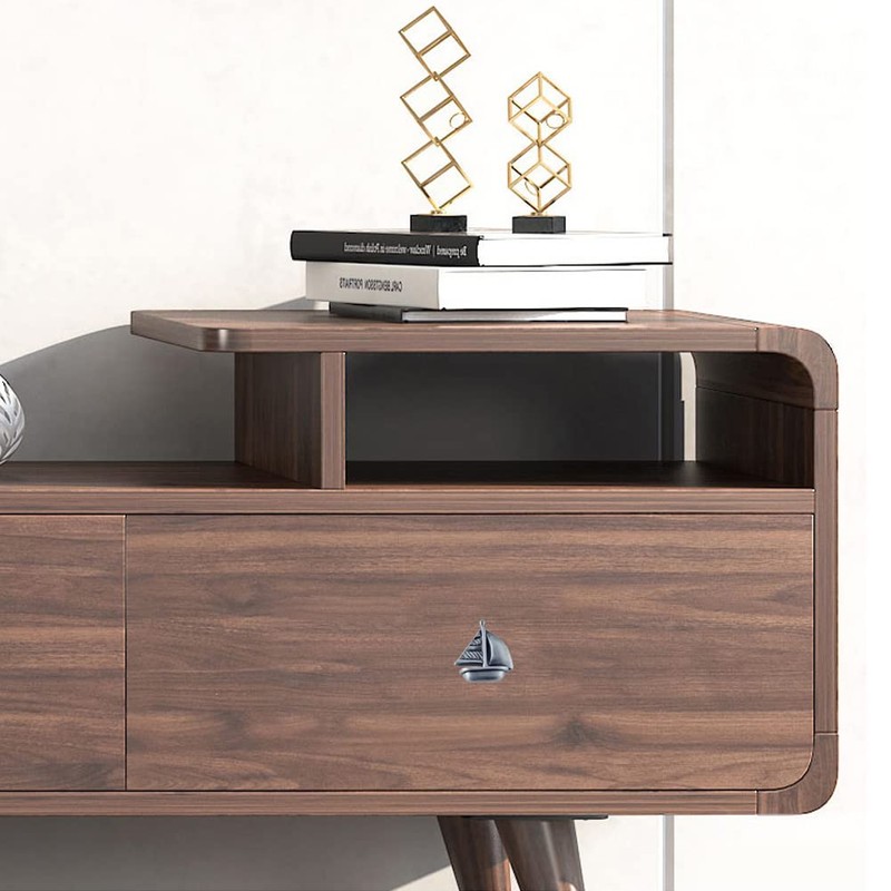 LB-LAIBA Boat Cabinet Knobs, Zinc Alloy Knobs for Cupboard Wardrobe