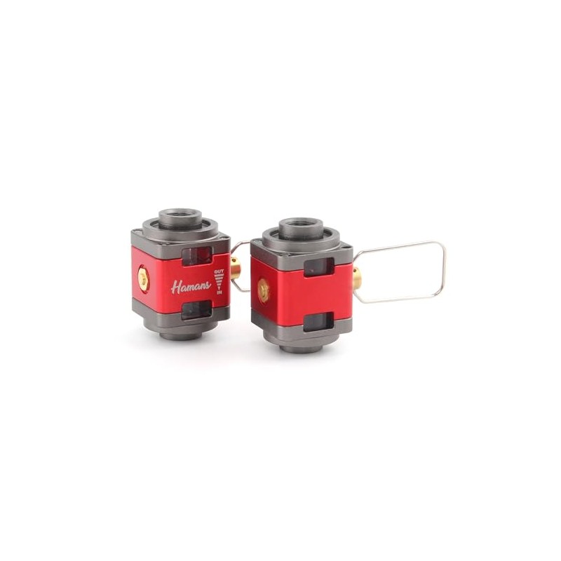 Hamans Gas Canister Refill Adapter with Visible Windows, Fuel Transfer