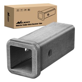 Nilight Nilight Hitch Adapter 2" x 7" Combo Bar Trailer Receiver Tube Weld-on Raw Steel Hitch Bar