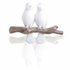 QUMENEY Resin Bird Hook Creative Wall Hook Vintage 2 Birds
