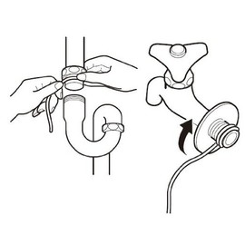 SANEI PP76 Faucet Repair Parts, Sealing Cord, String Sealing Material, Approx. 19.7 inches (500 mm)