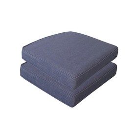 Goodgoods 20x20 inch Patio Chair Cushion 2/Pack Resilient Foam Filling Water Repellent Stain-Resistant UV Resistant Weather Resistant with Zipper for Patio Furniture Sky