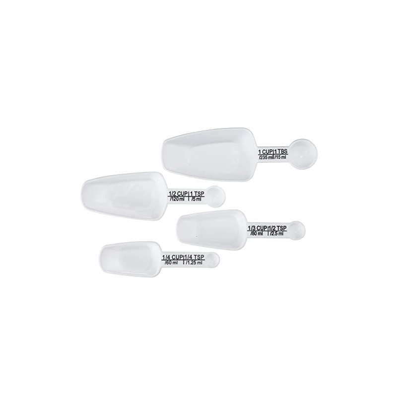 Chef Craft Measuring Scoop/Spoon Combo, White