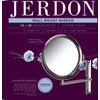 JERDON Two-Sided Wall-Mounted Makeup Mirror with 3X-1X Magnification –9” Diameter