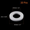 TOP-VIGOR 20Pcs PTFE Flat Washers 18mm OD 10mm ID 2mm