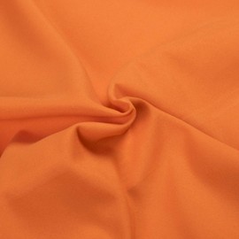 FLXXIE Queen Fitted Sheet Only, Brushed Microfiber Deep Pocket Fitted Sheet, Soft, Wrinkle-Free, Stain-Resistant, Fitted Bed Sheet, Bottom Sheet, Orange