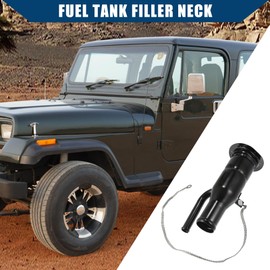 X AUTOHAUX 5017816AA / Rear/Fuel Tank Filler Neck for Jeep Wrangler 1997-2000 / Fuel Filler Neck Assembly/Durable / 1 Pcs/Black