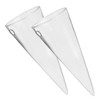RORPOIR 2Pcs Wall-mounted Cone Vase Hydroponic Planter Clear Decorative Hanging