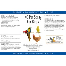 KG Pet Spray for Birds - Ready to Use Formula (16 oz)