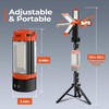 Rechargeable 12000mAh Camping Light with Adjustable Stand, Cordless Work Light
