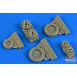Wheelliant WHL148016 1:48 Wheelliant F-16I Sufa Weighted Wheels (KIN kit)