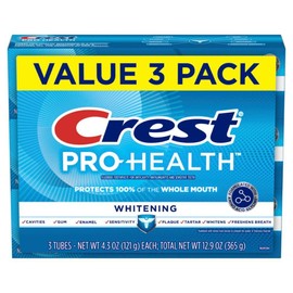 Crest Crest Base Pro-Health Whitening Toothpaste (4.3oz) Triple Pack, Crest Toothpaste Whitening, Teeth Whitening Toothpaste