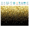SJOLOON 7x5ft Black and Gold Backdrop Birthday Backdrop for Party