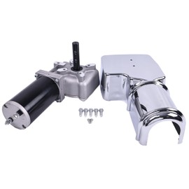 Solarhome 12V 1.2 HP 40 RPM 90:1 900 Watt Dump Truck Roll Tarp Motor with Chrome Cover