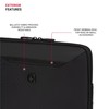 SwissGear Padded Zippered Laptop Sleeve, Micro-Twill Laptop Case with Fleece
