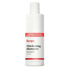 Champú Keeps para la pérdida de cabello en hombres con biotina - Champú anticaspa y para el crecimiento del cabello para hombres - Bloqueador de DHT c