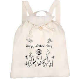 Azeeda 'Happy Mother's Day' Canvas Rucksack/Backpack (RK00036907)
