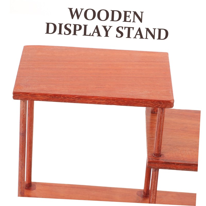 OATIPHO Tiered Wooden Display Stand for Plants and Figurines Wood