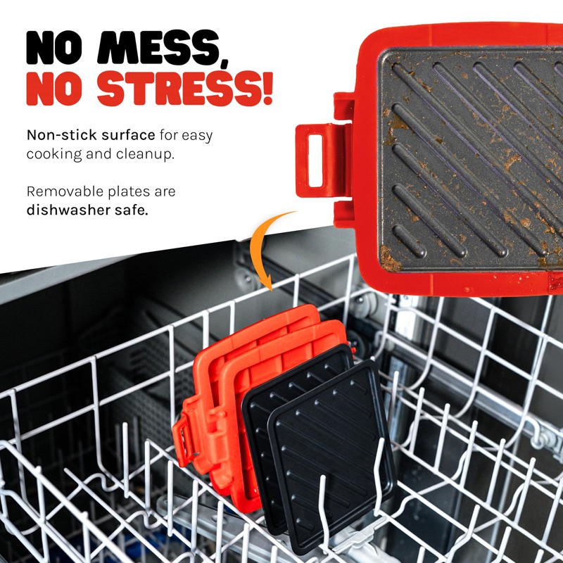 Toastie Maker, Microwave Grill, Sandwich Toaster, 3 Minute Grilled Cheese,