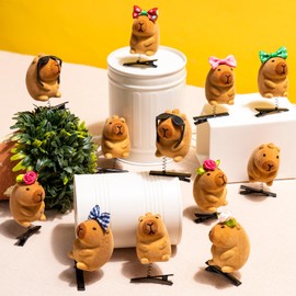 24 Pcs Capybara Clips for Hair, Cute Capybara Hair Clip, Festival Rave Sprouts for Womens Party Props Gift