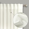 KOUFALL Bathroom Curtains Window Short,54 Inch Length Ivory Off White