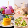 Worldity 200 Pcs 3.5” Small Bamboo Forks, Mini Forks for