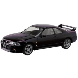 Aoshima Bunka Kyozai 1/32 Easy Plastic Snap Kit No.21-MP Nissan R33 Skyline GT-R Midnight Purple Color Coded Plastic Model (Automotive)