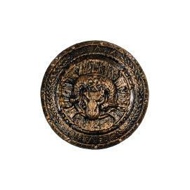 Rubie's 6300935-STD Roman Shield Engraving Aries Head Antique Style Accessory Warrior Gladiator Costume Carnival, Multi-Coloured