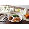 Corelle Livingware Divided Dinner Plate, 10-1/4-Inch, Winter Frost White -