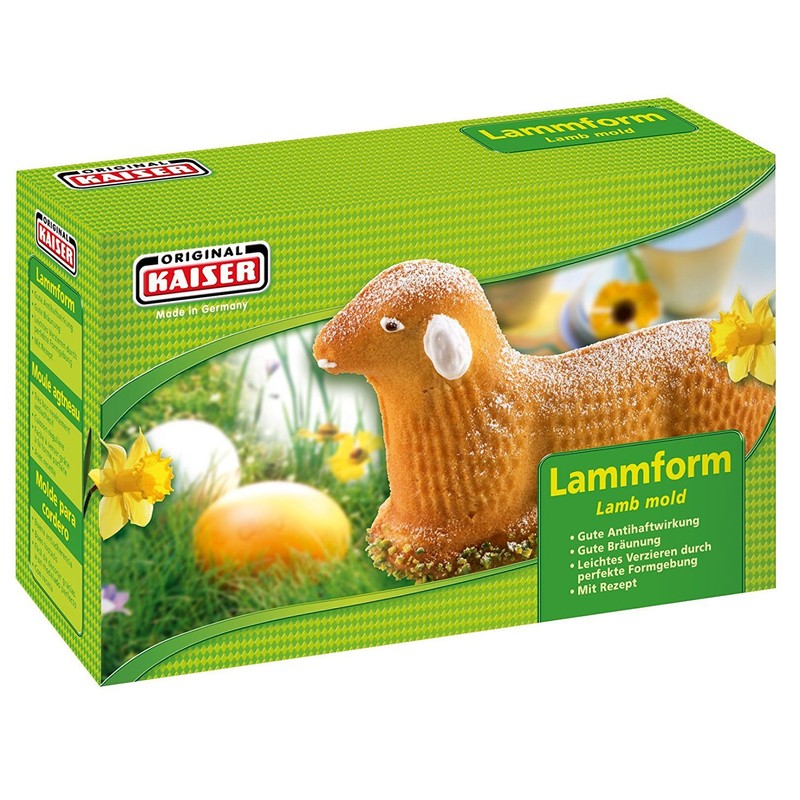 Kaiser Easter Baking Moulds Set of 2 Rabbit Lamb Non-Stick