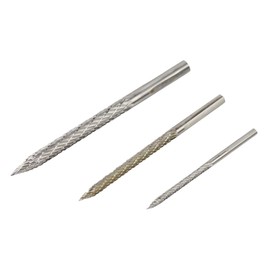 Anneome Replacement Car Tire Repair Tools 3pc Reamer Bit Set for Repair Metal Burr Drill Bits