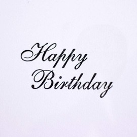 Art Stamps 769B Happy Birthday Occasion Stamp Black