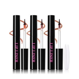 Erinde 3Pcs Peel-off Delineador de Labios, Delineador de Labios de Resistente al Agua y Larga Duración, Lápiz de Labios Mate Despegable, Tinte de Labios Peel-Off Tatuaje para Mujeres，#3+#4+#5