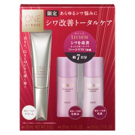 ONE BY KOSE (Old Product), The Linkless Limited Kit, 0.7 oz (20 g), Wrinkle Improvement Serum + Skin Care Trial Set
