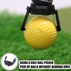 SYEYCW 3 Pcs Golf Ball Retriever for Putter, Plastic Foldable