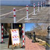PATIKIL 10Ft Plastic Chain Barrier, Safety Link Chain with 2