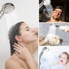 High Pressure Shower Head with Hose, 3 Jet Types, Water-Saving