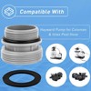 Shoyisenka 4 Pcs Pool Hose Conversion Adapters Kit - 40mm