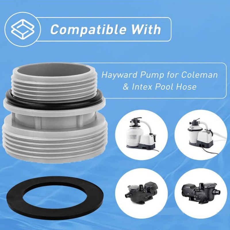 Shoyisenka 4 Pcs Pool Hose Conversion Adapters Kit - 40mm
