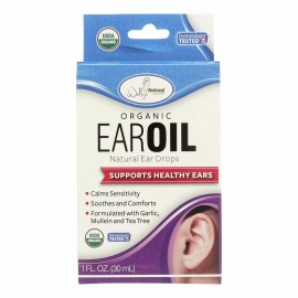 Wally's Natural Products Organic Ear Oil Drops Healthy Ear Support 1 fl oz