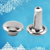 Rivet,Leather Craft Rivet 100pcs Double Rivet Tubular Metal Leather for