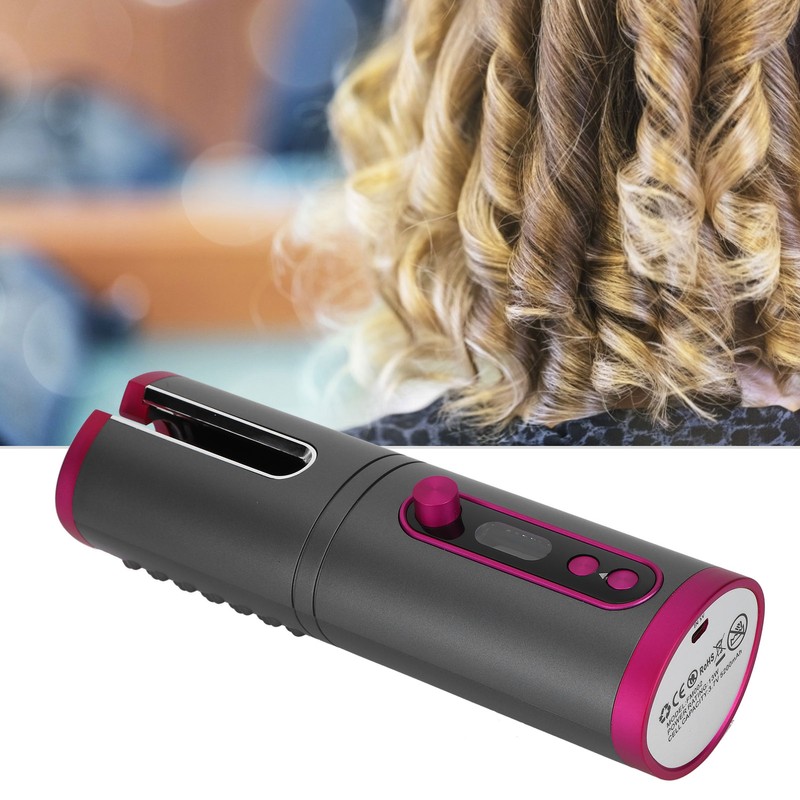 Cordless Curlers Hair Curling Iron Cordless Automatic USB Rechargeable MultiFunction